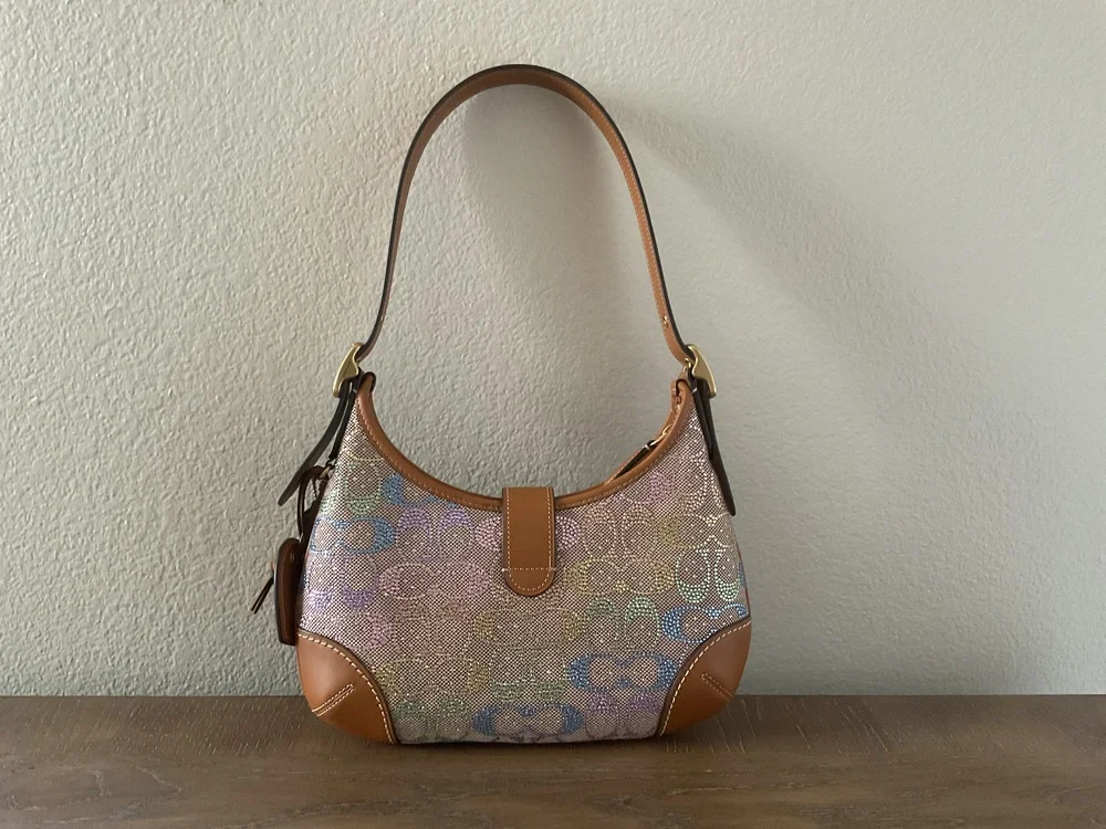 Coach rainbow crystal Hampton in signature jacquard - Picture 2 of 15